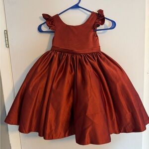 Size 3T terracotta azazie flower girl dress